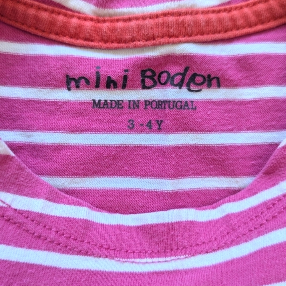 Mini Boden Striped Space Hotchpotch Dress - Size 3-4 - Picture 3 of 6
